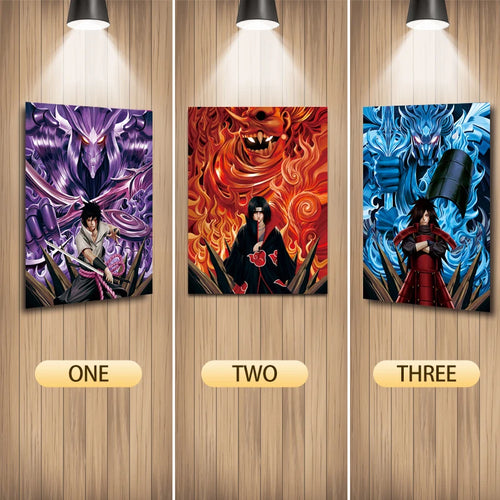 Naruto Anime 3D Lenticular Poster Customize 3D Sasuke/Itachi/Madara