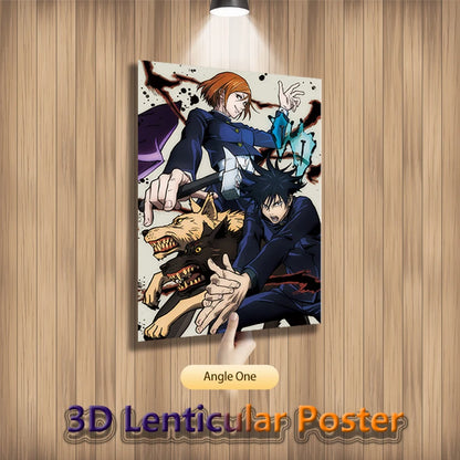 Gojo Itadori Yuji/Fushiguro/Nanami 3D Lenticular Poster