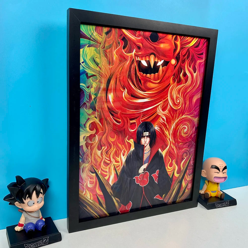 Naruto Anime 3D Lenticular Poster Customize 3D Sasuke/Itachi/Madara