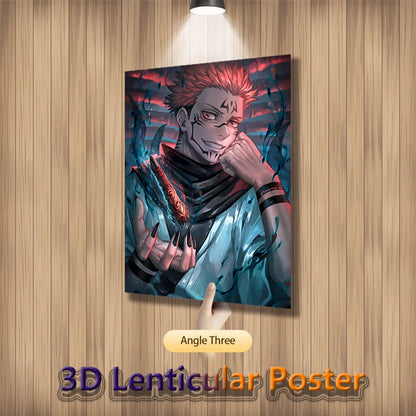Satoru Gojo/Itadori Yuji/Ryomen Sukuna 3D Lenticular Poster