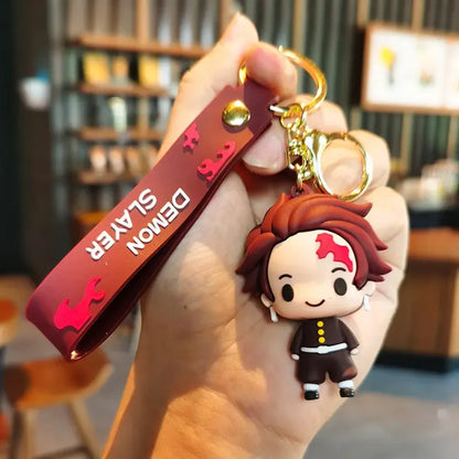 Anime Demon Slayer Keychain Figure Kimetsu No Yaiba