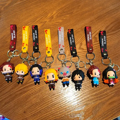 Anime Demon Slayer Keychain Figure Kimetsu No Yaiba