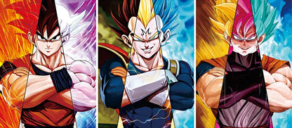 Anime Dragon Ball Vegeta/Black Goku 3D Lenticular Poster