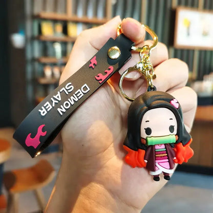Anime Demon Slayer Keychain Figure Kimetsu No Yaiba