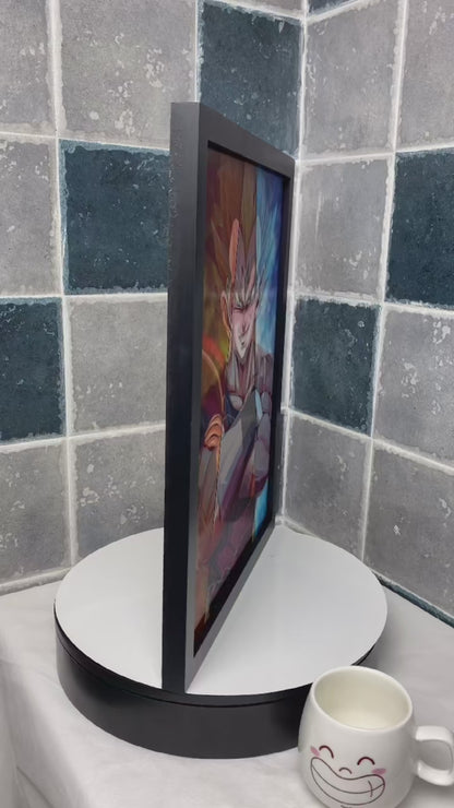 Anime Dragon Ball Vegeta/Black Goku 3D Lenticular Poster